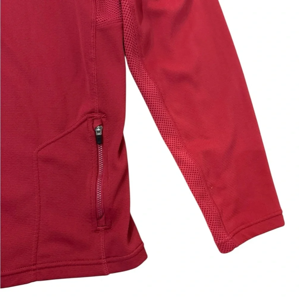 Nike Livestrong Men’s Dri-Fit Red & Yellow Track Jacket 1/4 Zip Pullover, XL
